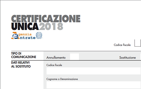 Certificazione unica 2018 per associazioni. istruzioni, tempi e modi Certificazione redditi