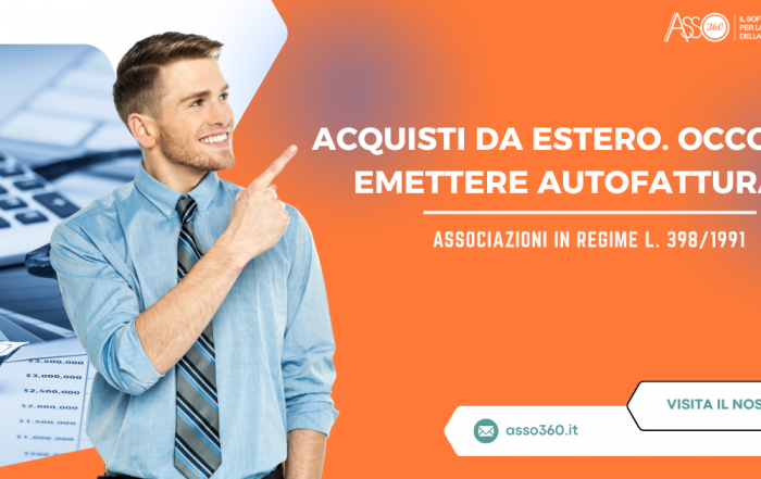Autofattura per acquisti esteri di associazioni sportive e terzo settore