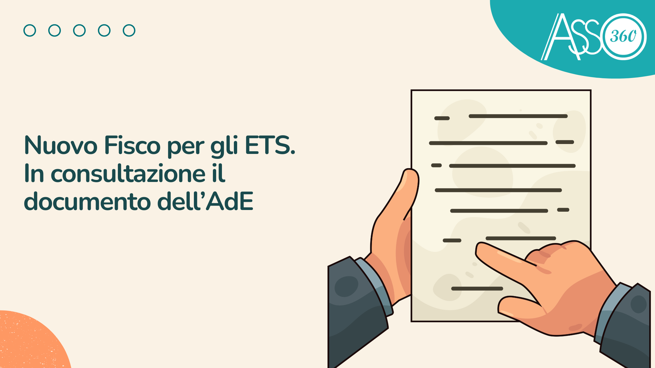 bozza di circolare sulla disciplina fiscale degli enti del Terzo settore (Ets)