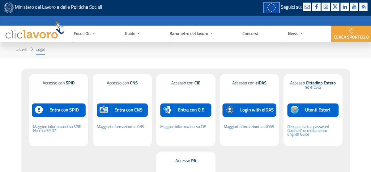Accesso al Registro RUNTS