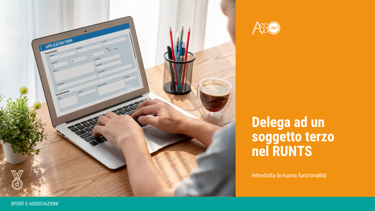 Grafica del blog sull'aggiornamento RUNTS riguardo l'introduzione della delega a un soggetto terzo