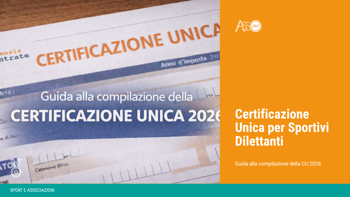 Certificazione Unica 2026 per ASD e SSD